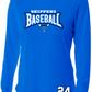 Baseball Women's Solid Color Performance Long Sleeve Tee