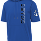 Skippers Men's Short Sleeve Hooded Pullover Sweatshirt
