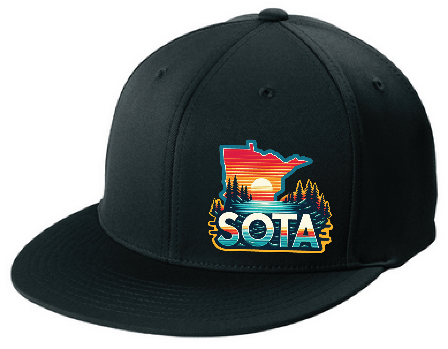 Minnesota Flexfit Flatbill Fitted Hat