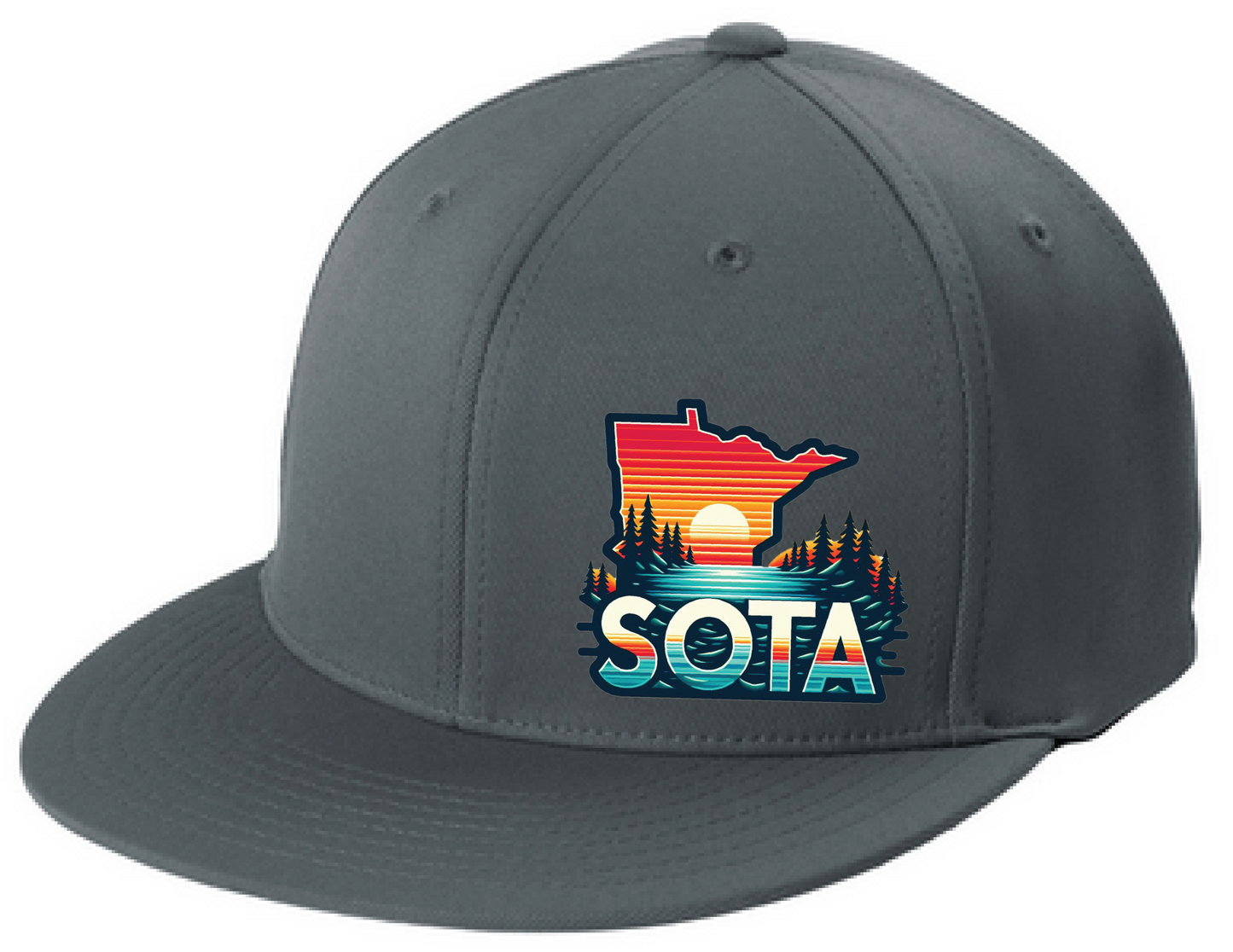 Minnesota Flexfit Flatbill Fitted Hat
