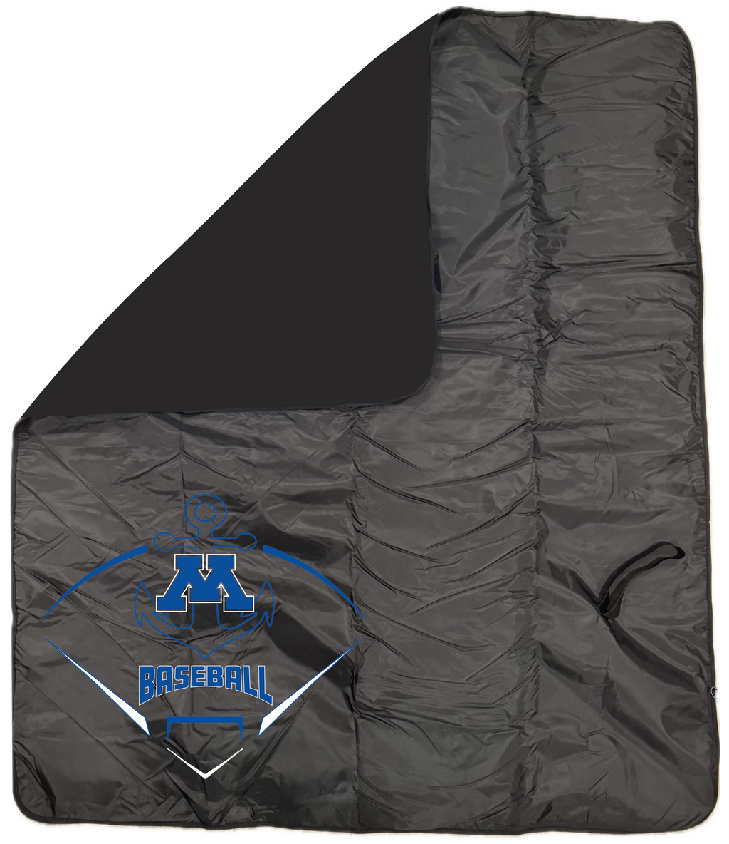 Baseball Game Day Fleece & Polyester Water-Resistant Blanket