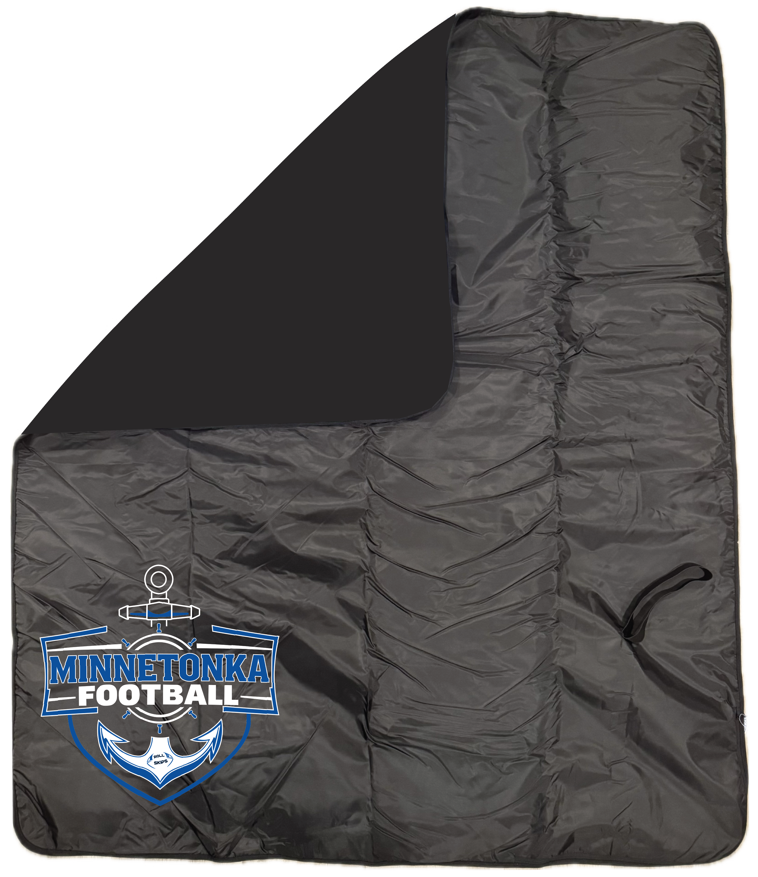 Football Fleece & Water-Resistant Poly Travel Blanket