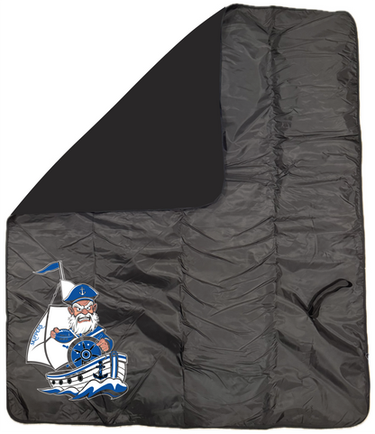 Football Fleece & Water-Resistant Poly Travel Blanket