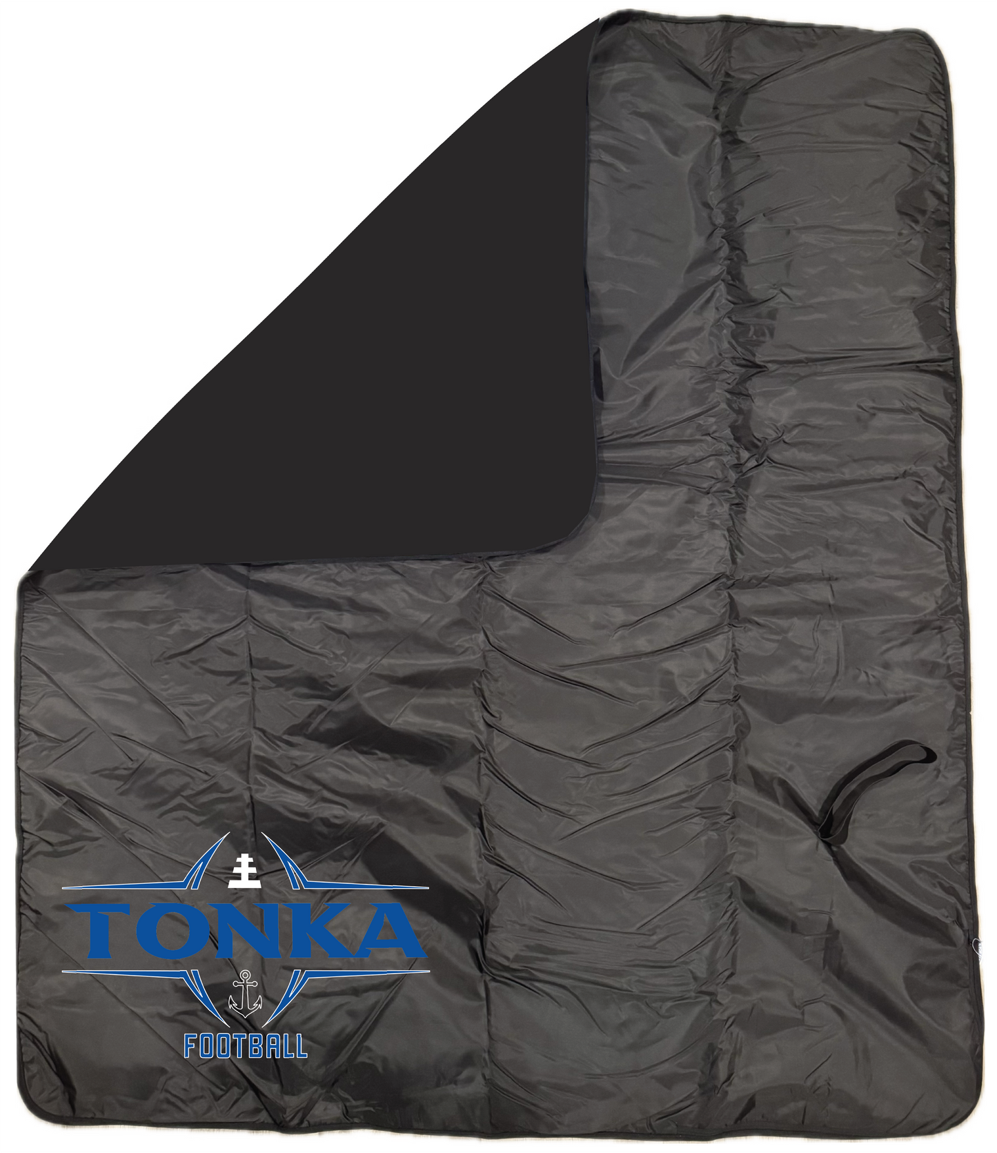 Football Fleece & Water-Resistant Poly Travel Blanket