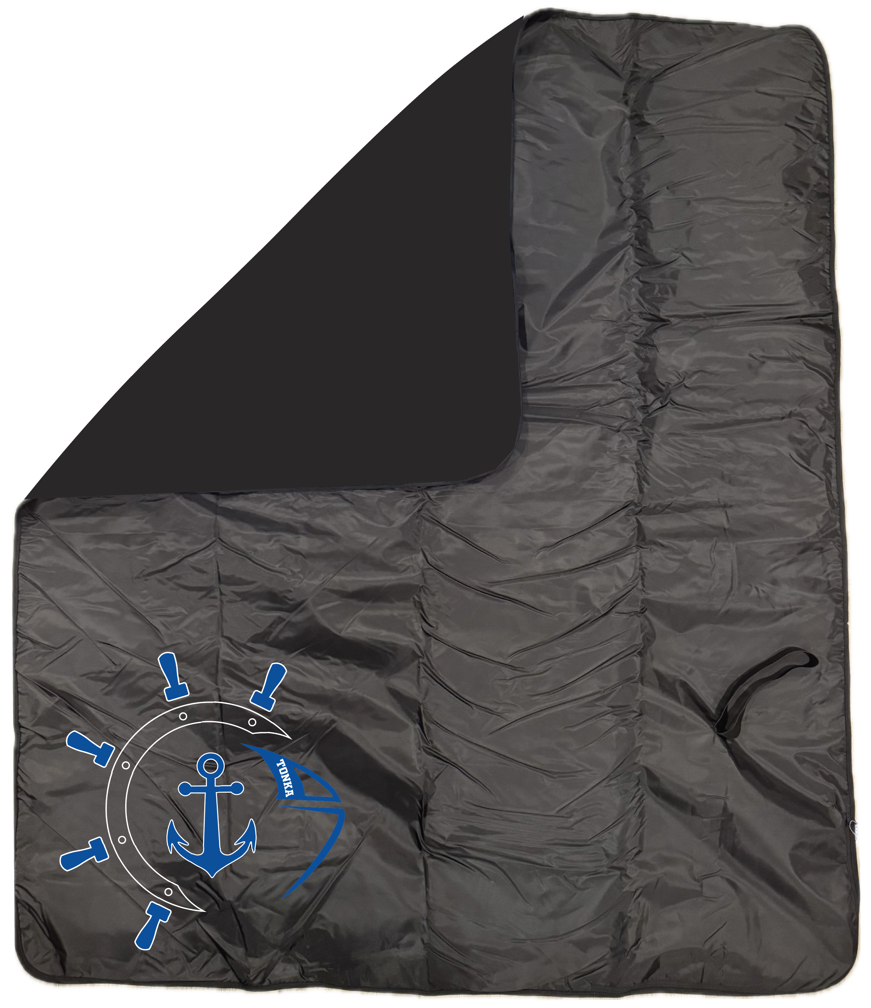 Football Fleece & Water-Resistant Poly Travel Blanket