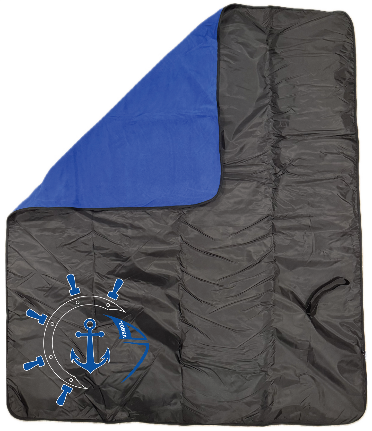 Football Fleece & Water-Resistant Poly Travel Blanket