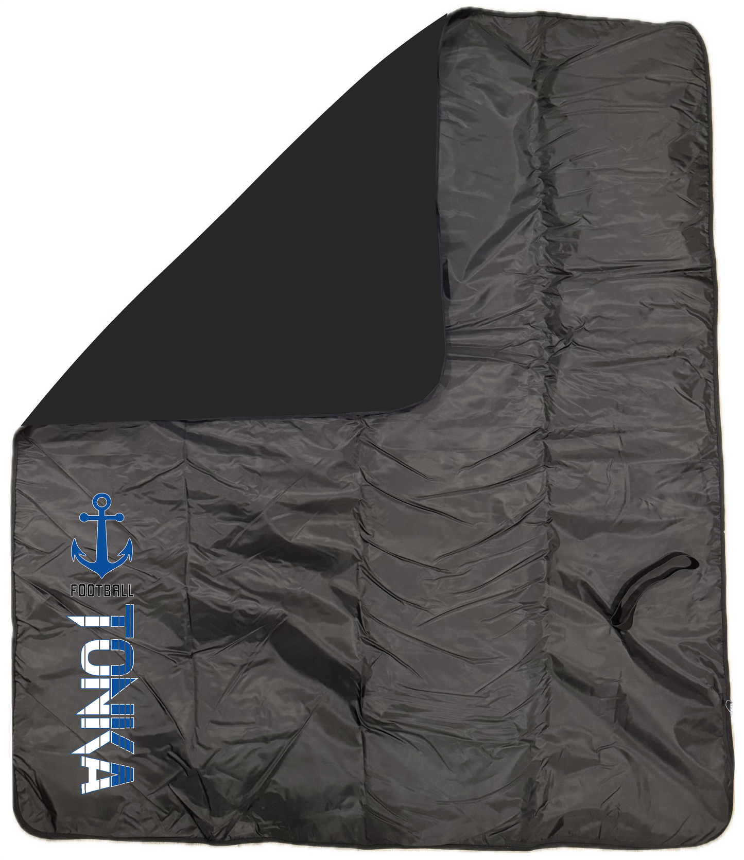 Football Fleece & Water-Resistant Poly Travel Blanket