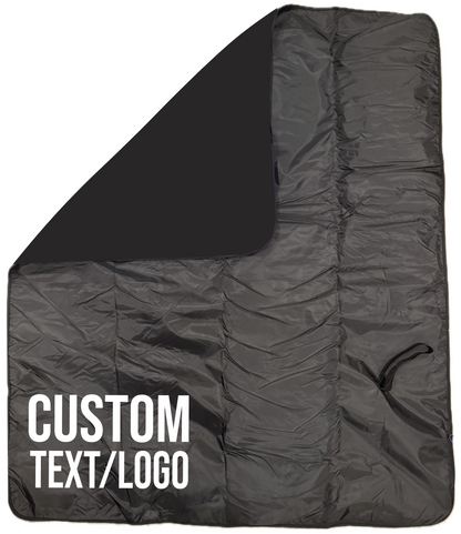Custom Fleece & Water-Resistant Poly Travel Blanket