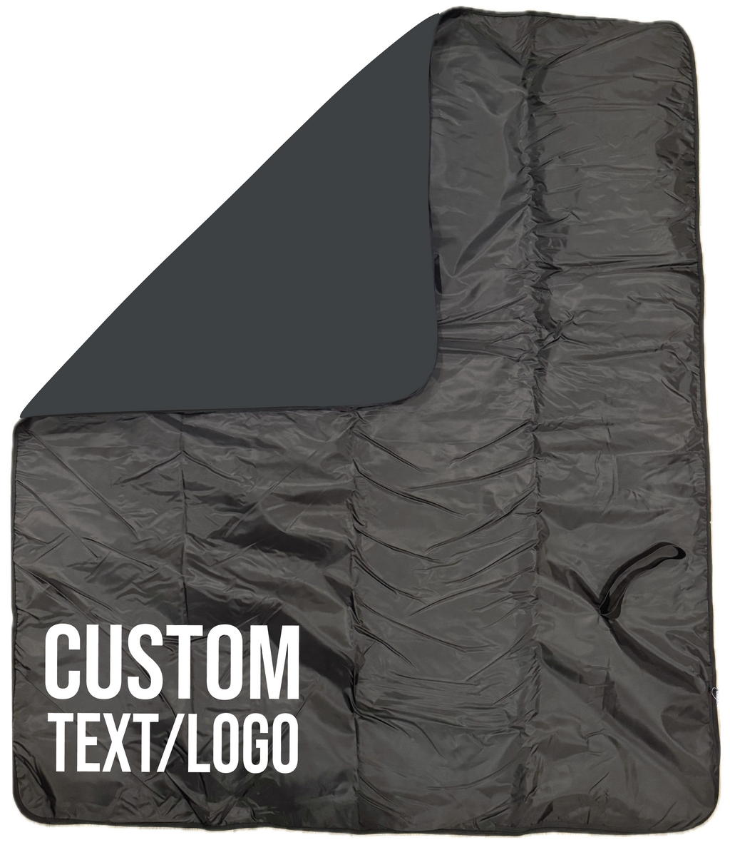 Custom Fleece & Water-Resistant Poly Travel Blanket