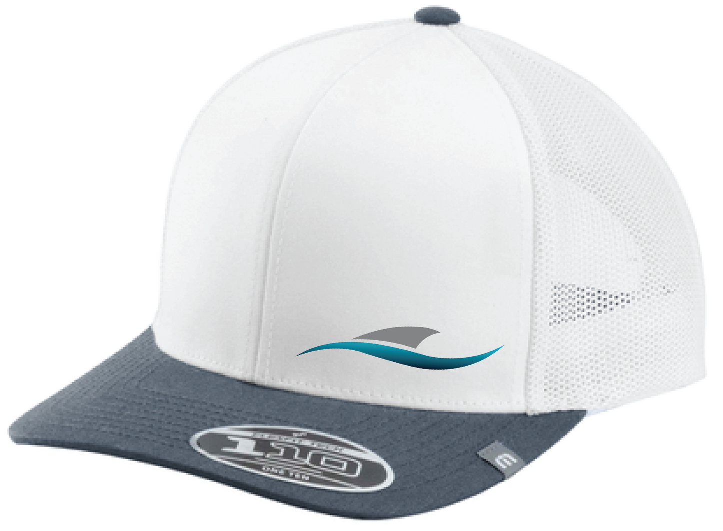 Shark Bait TravisMathew Colorblock Snapback Trucker Hat