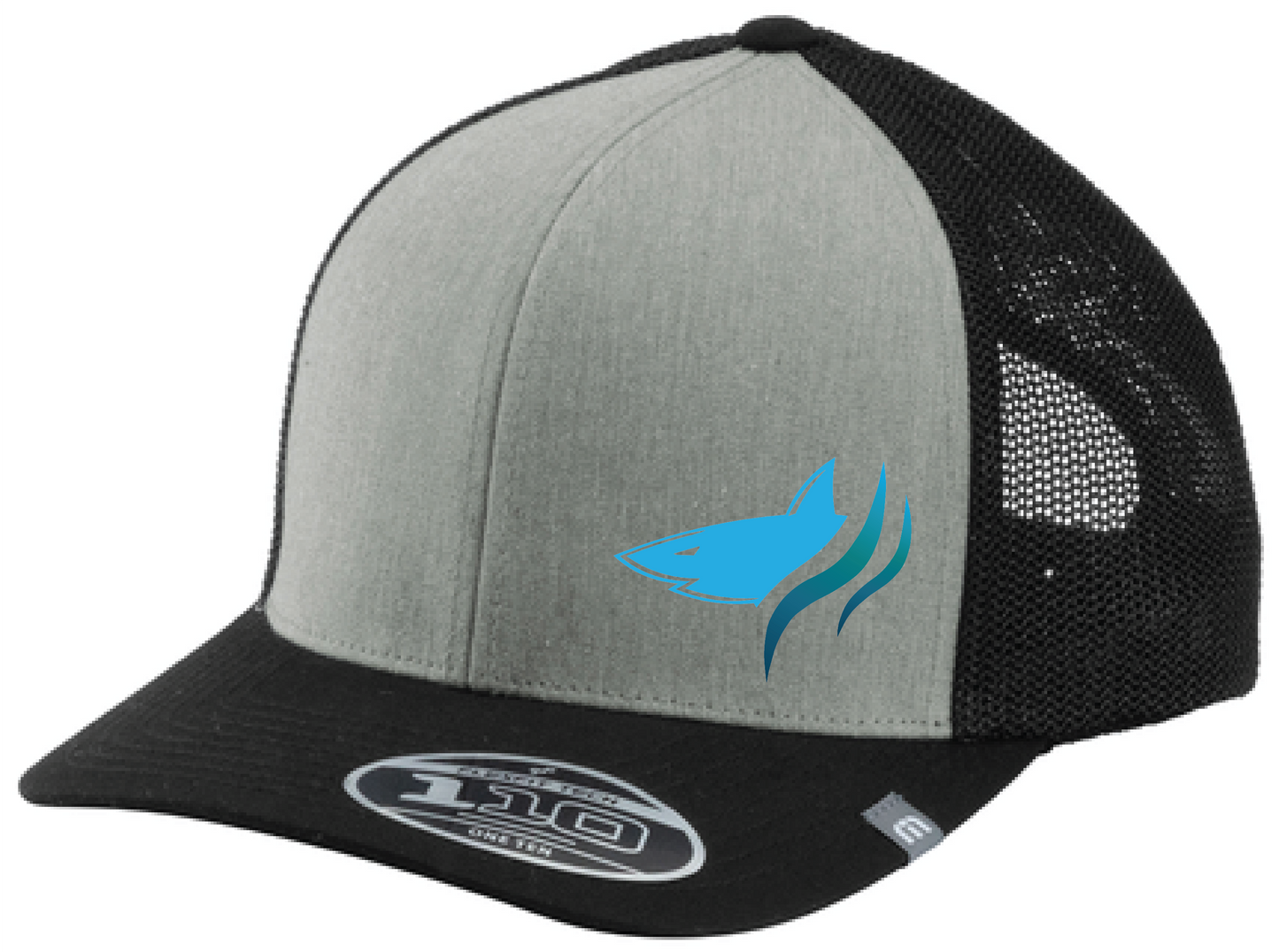 Shark Bait TravisMathew Colorblock Snapback Trucker Hat