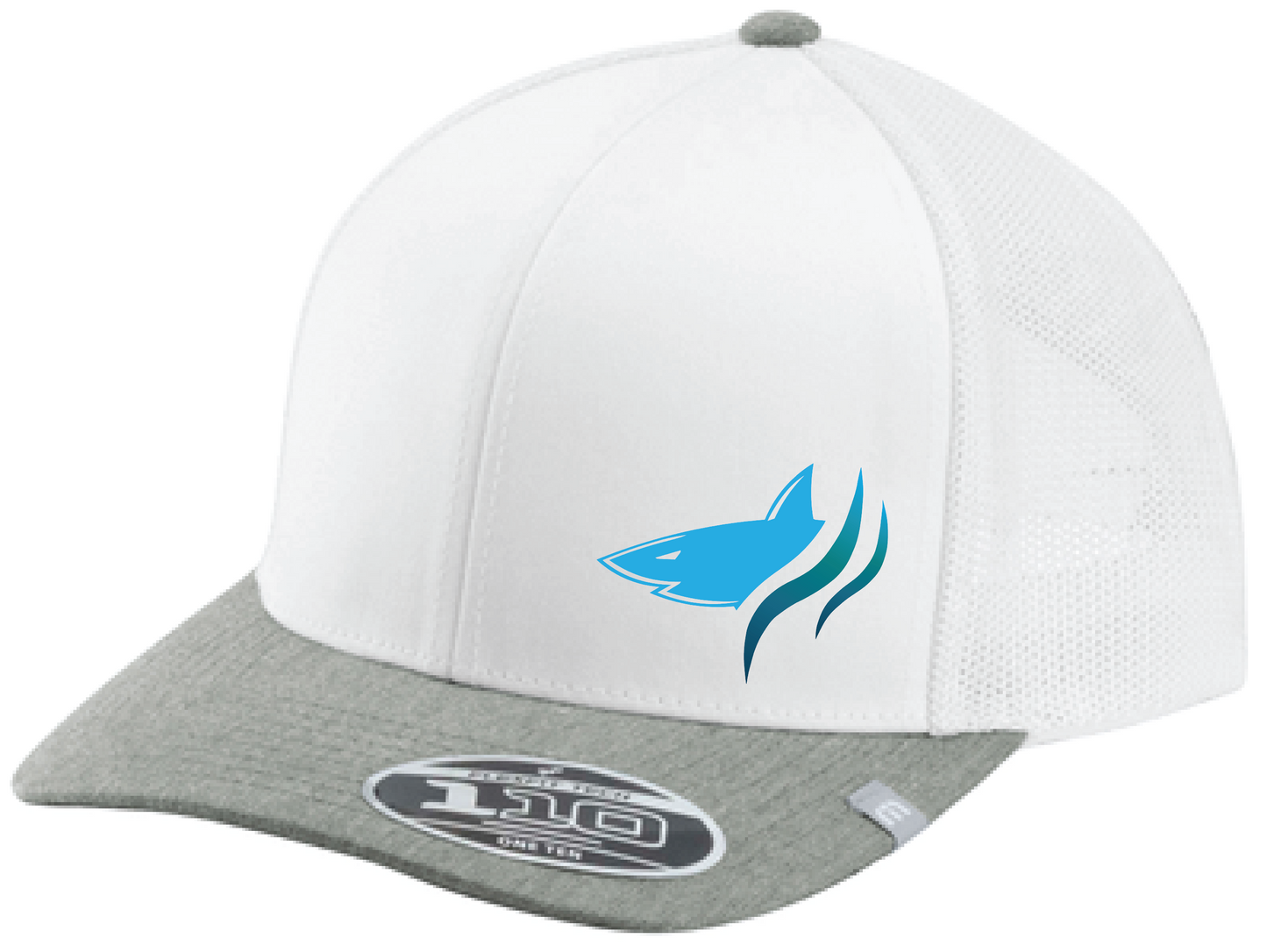 Shark Bait TravisMathew Colorblock Snapback Trucker Hat