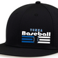 Baseball Perforated Flat Bill Snapback Hat