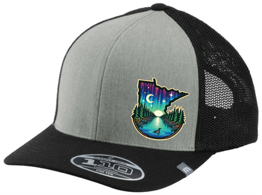 Minnesota TravisMathew Colorblock Snapback Trucker Hat