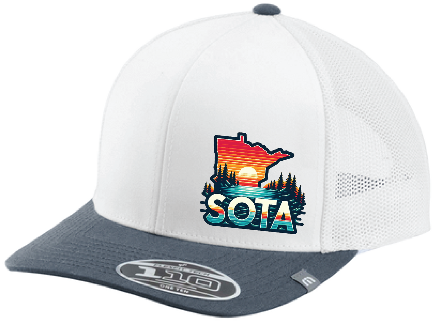 Minnesota TravisMathew Colorblock Snapback Trucker Hat