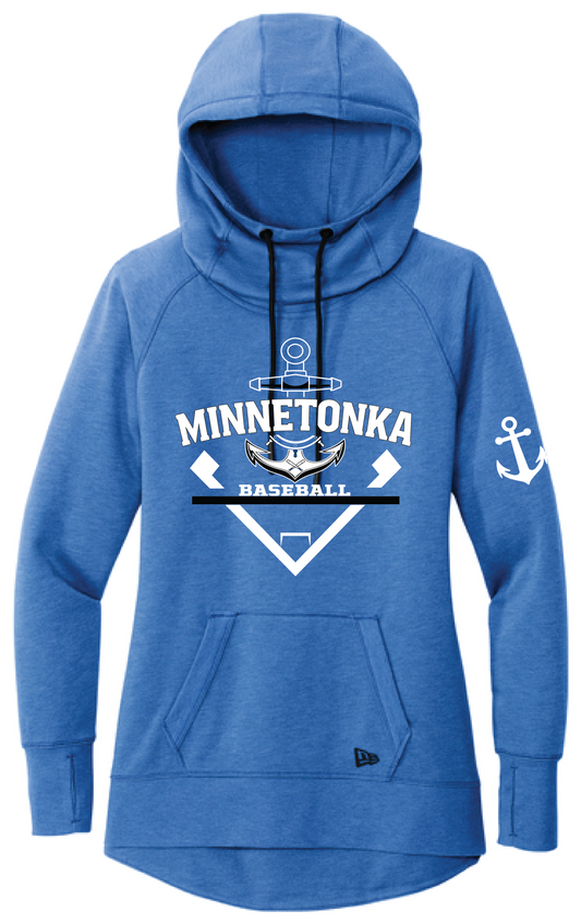 Baseball Women's New Era Mid-Weight Tri-Blend Hoodie