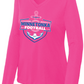 Show Your Pink Women's Long Sleeve Competitor Performance V-Neck Tee