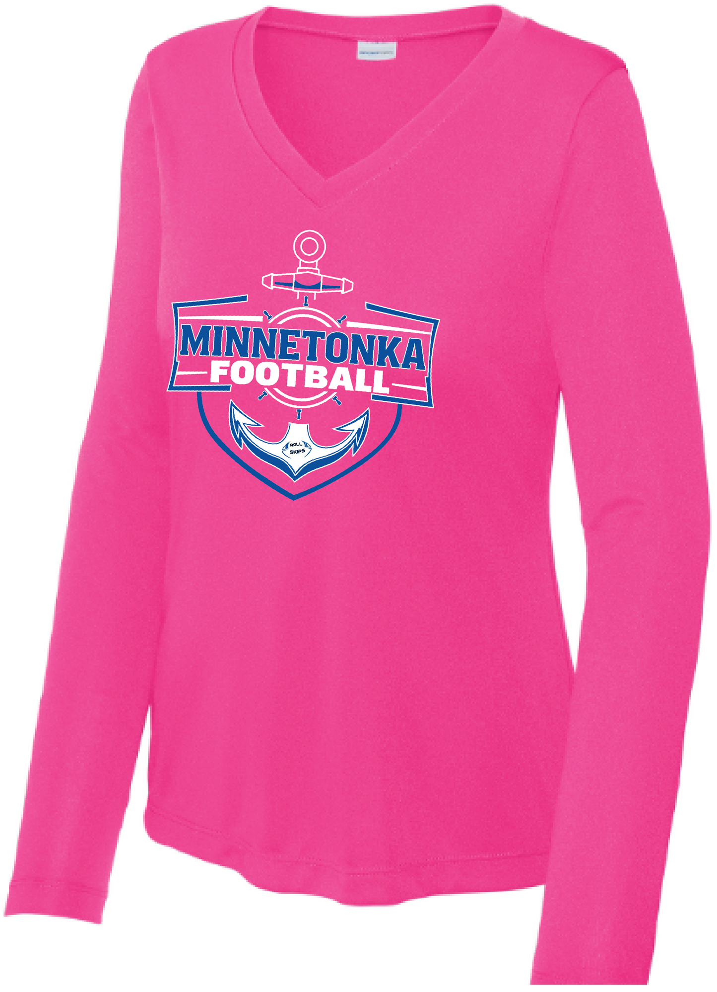 Show Your Pink Women's Long Sleeve Competitor Performance V-Neck Tee