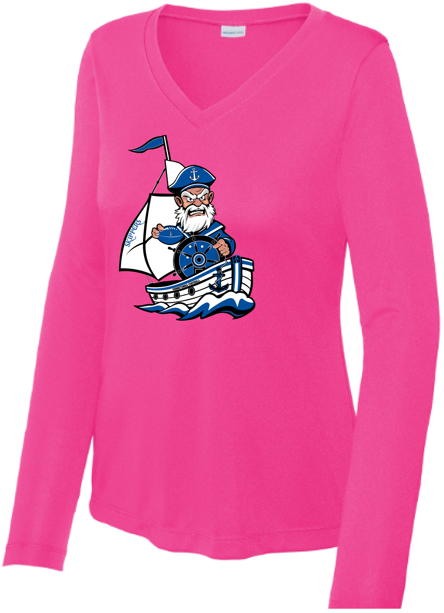 Show Your Pink Women's Long Sleeve Competitor Performance V-Neck Tee