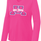 Show Your Pink Women's Long Sleeve Competitor Performance V-Neck Tee