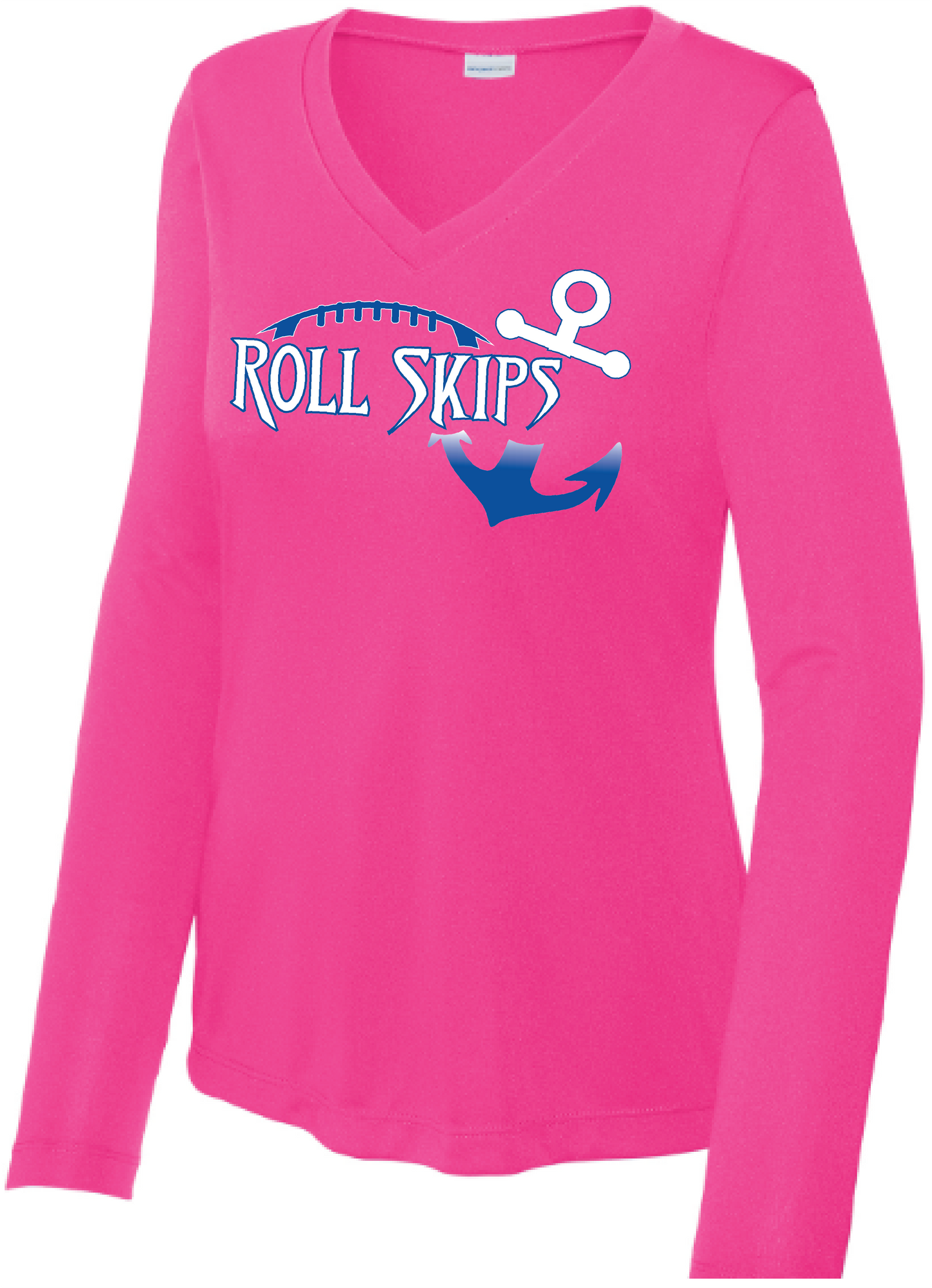 Show Your Pink Women's Long Sleeve Competitor Performance V-Neck Tee