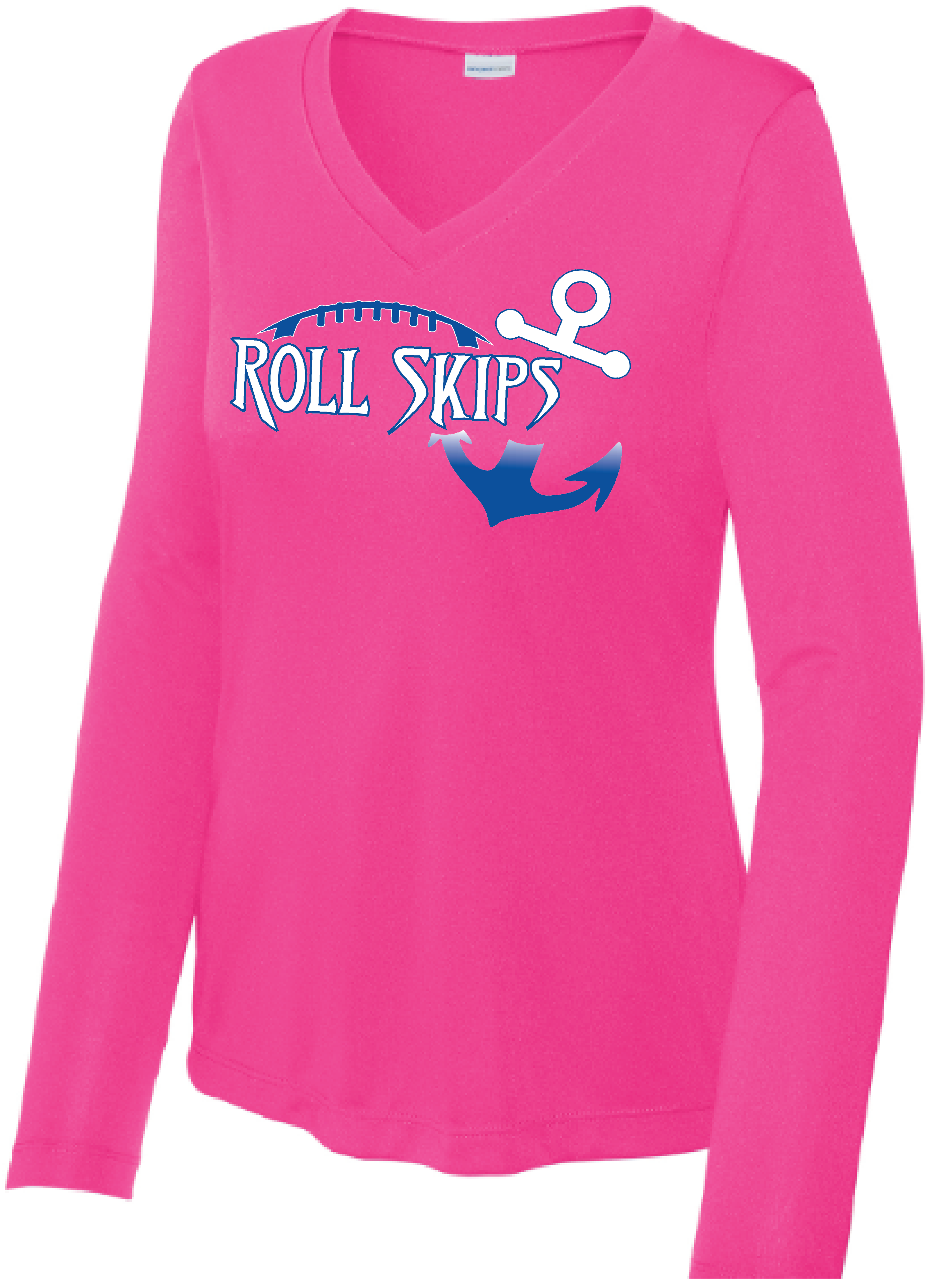 Show Your Pink Women's Long Sleeve Competitor Performance V-Neck Tee