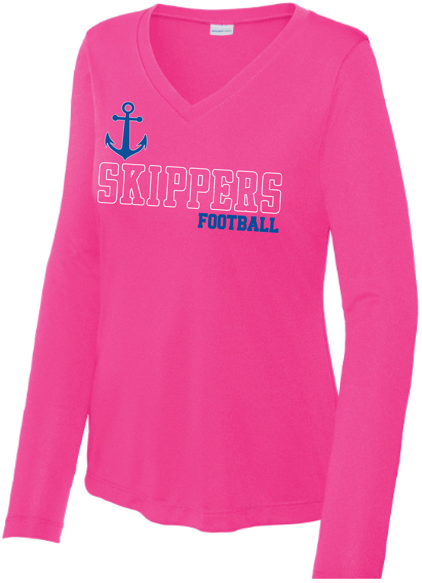 Show Your Pink Women's Long Sleeve Competitor Performance V-Neck Tee