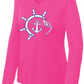 Show Your Pink Women's Long Sleeve Competitor Performance V-Neck Tee