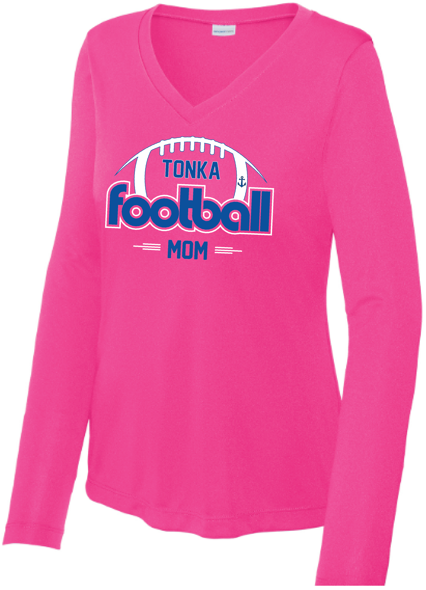 Show Your Pink Women's Long Sleeve Competitor Performance V-Neck Tee