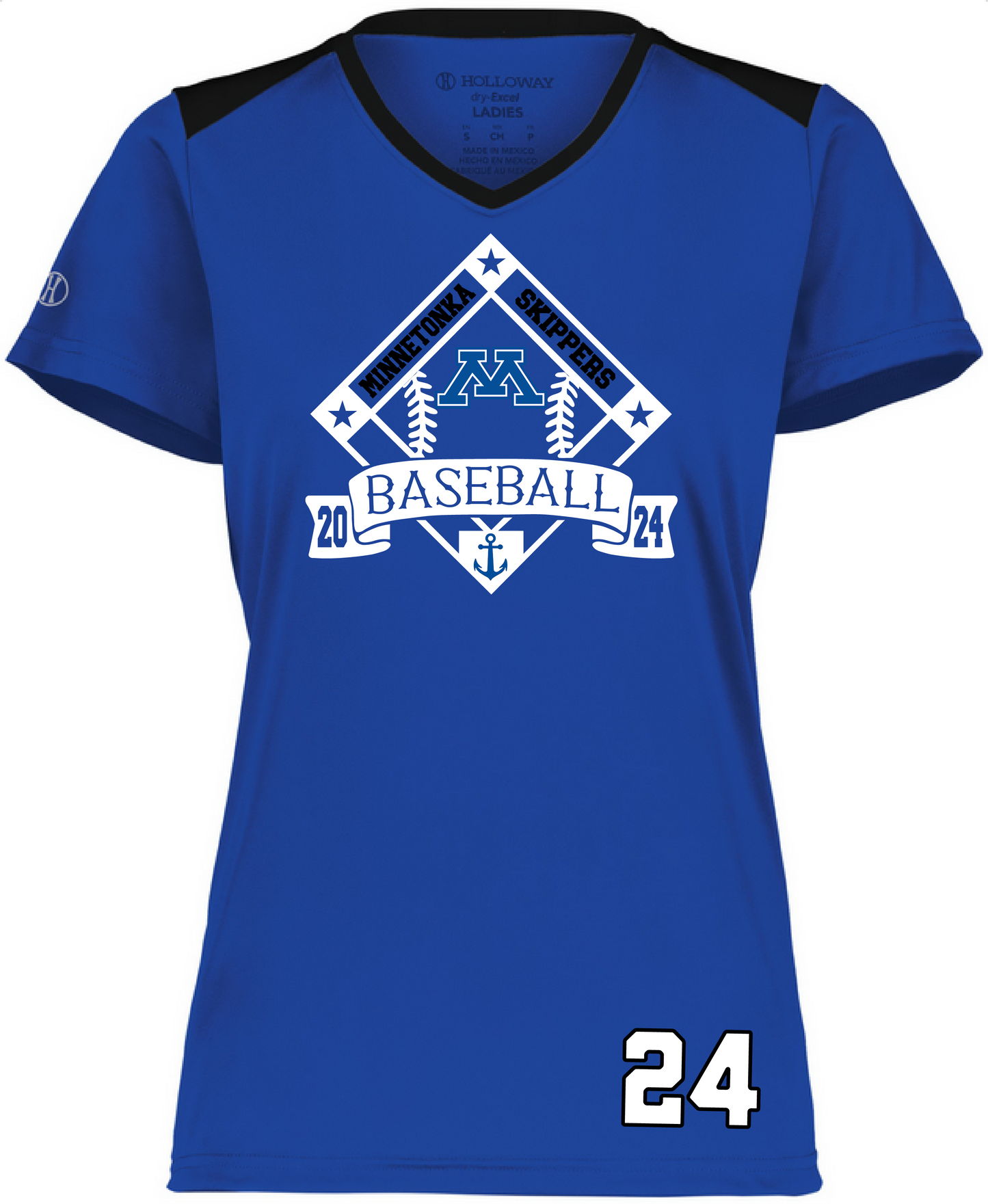 Baseball Women's Color-Block Performance Tee