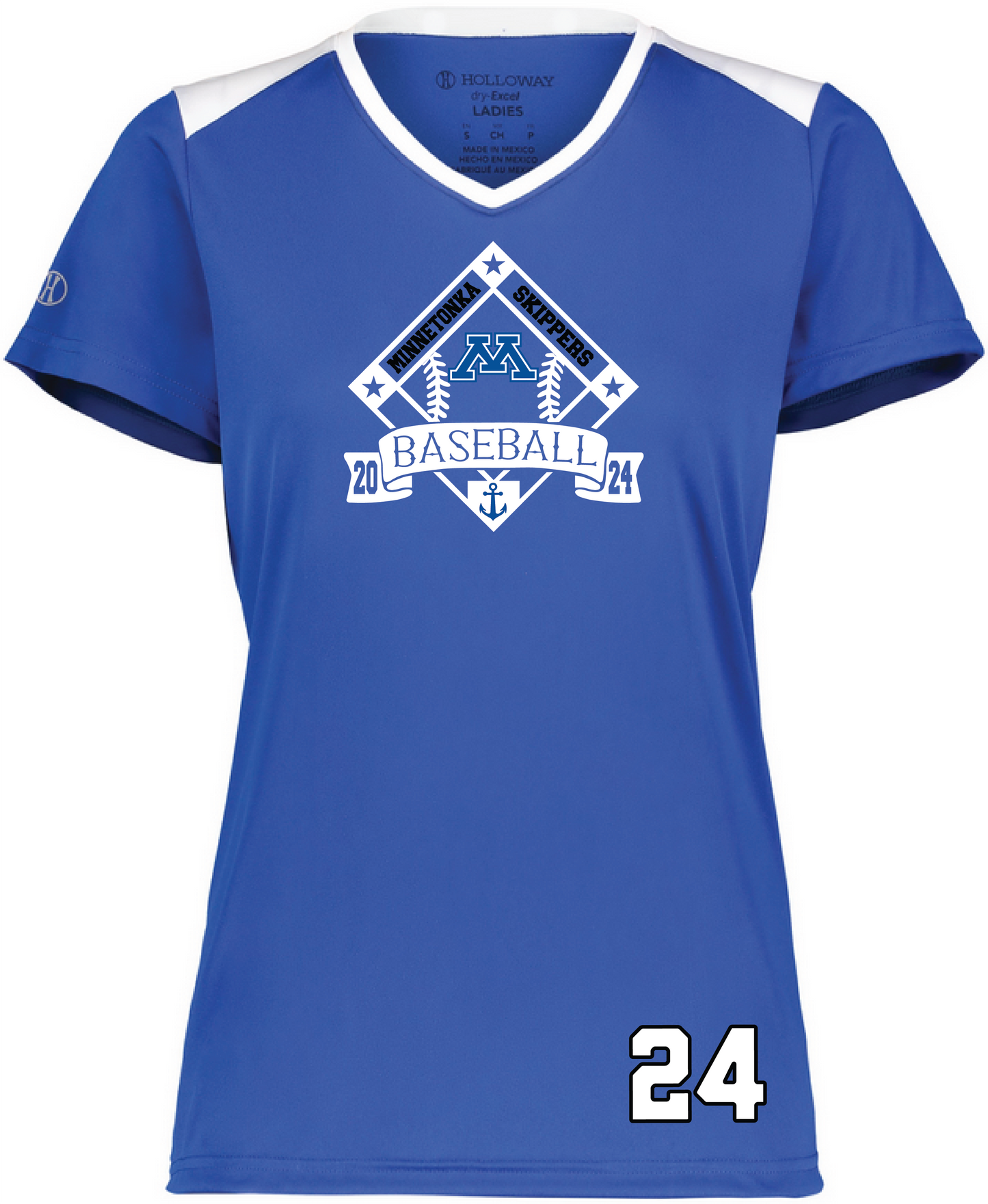 Baseball Women's Color-Block Performance Tee