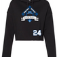 Baseball Women's Cropped Fleece Hoodie