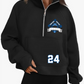 Baseball Women's Cropped Pullover Quarter Zip Sweatshirt