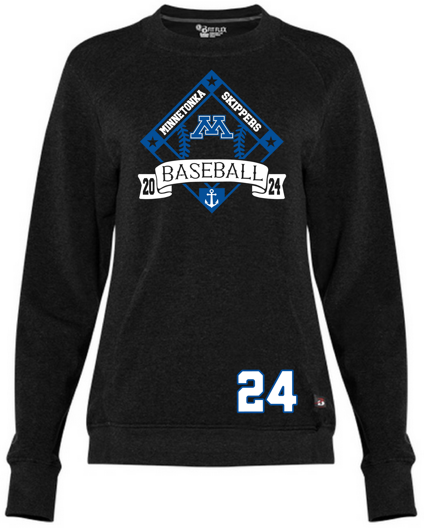 Baseball Women's Heathered Crewneck Sweatshirt