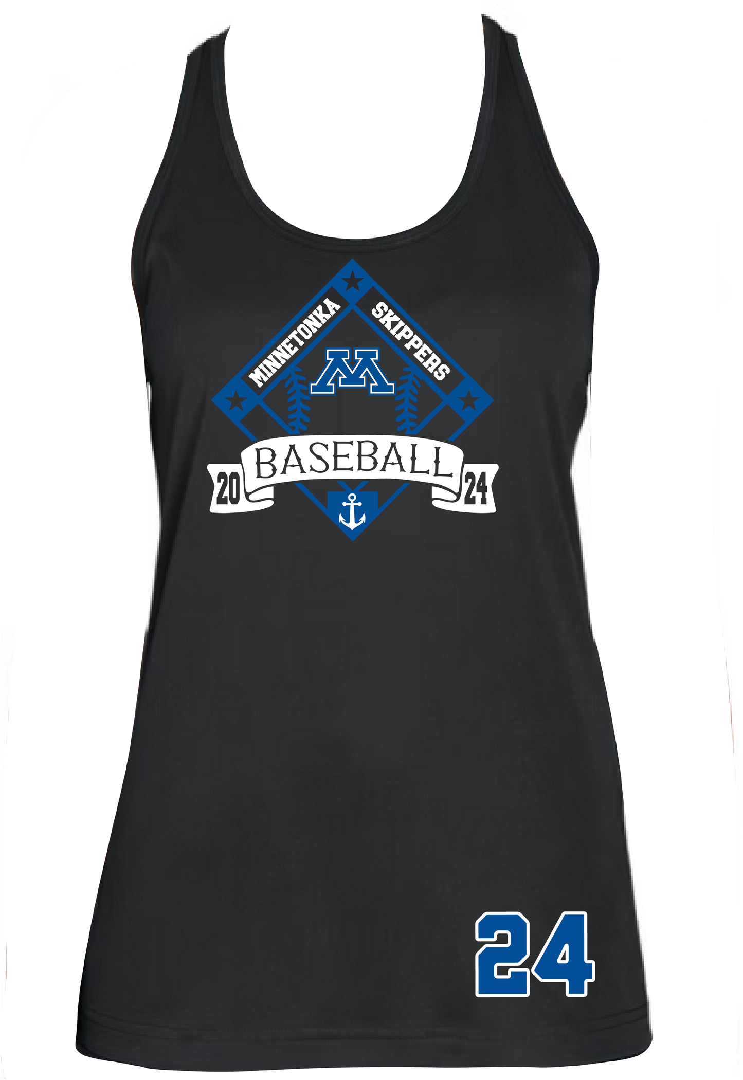 Baseball Women's Racerback Performance Tank