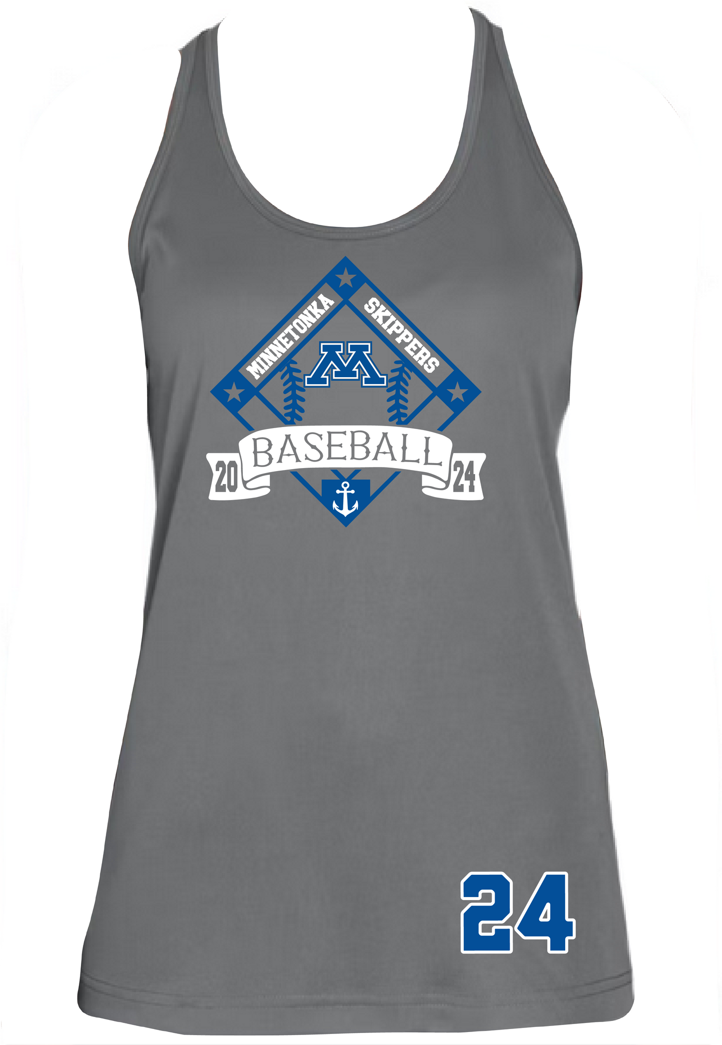 Baseball Women's Racerback Performance Tank