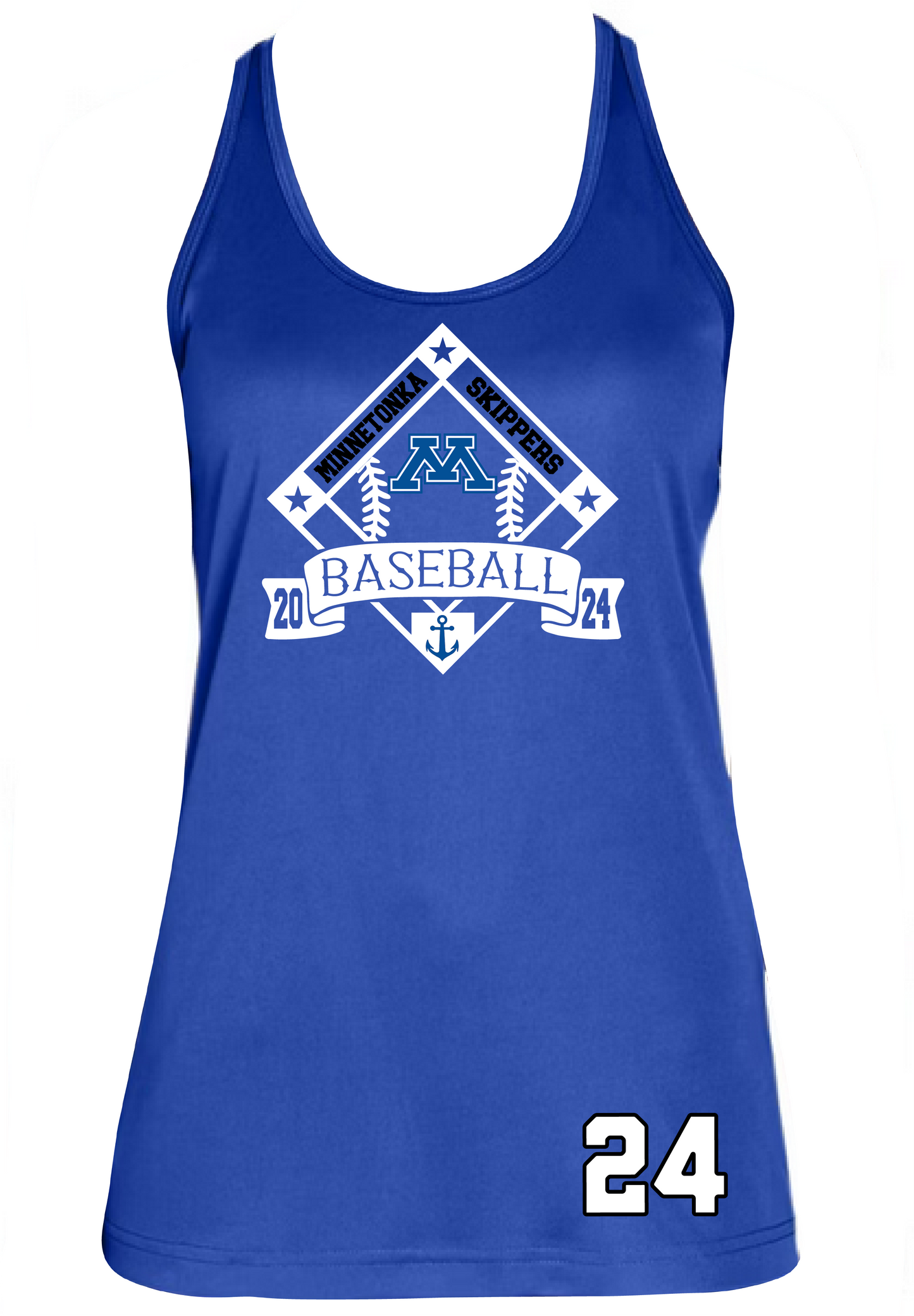 Baseball Women's Racerback Performance Tank