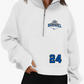 Baseball Women's Cropped Pullover Quarter Zip Sweatshirt