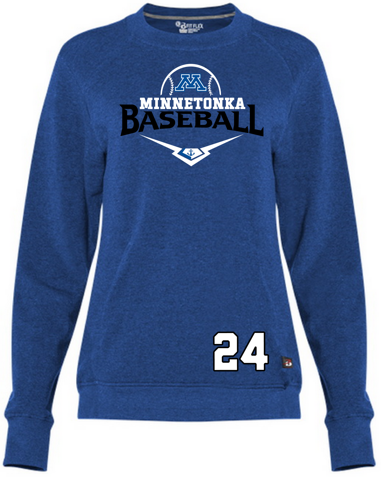 Baseball Women's Heathered Crewneck Sweatshirt