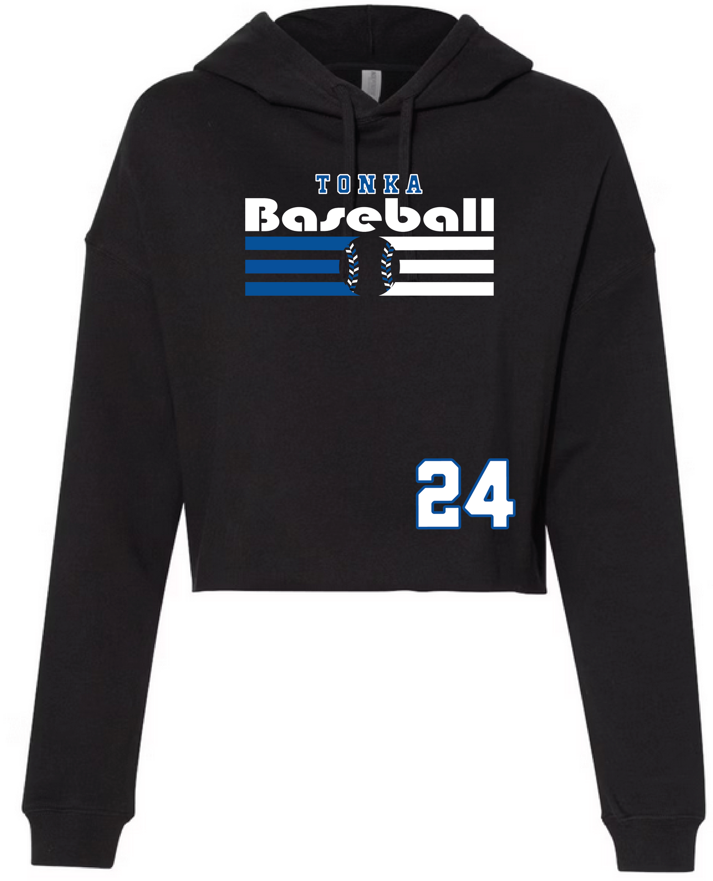 Baseball Women's Cropped Fleece Hoodie