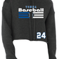 Baseball Women's Cropped Fleece Hoodie