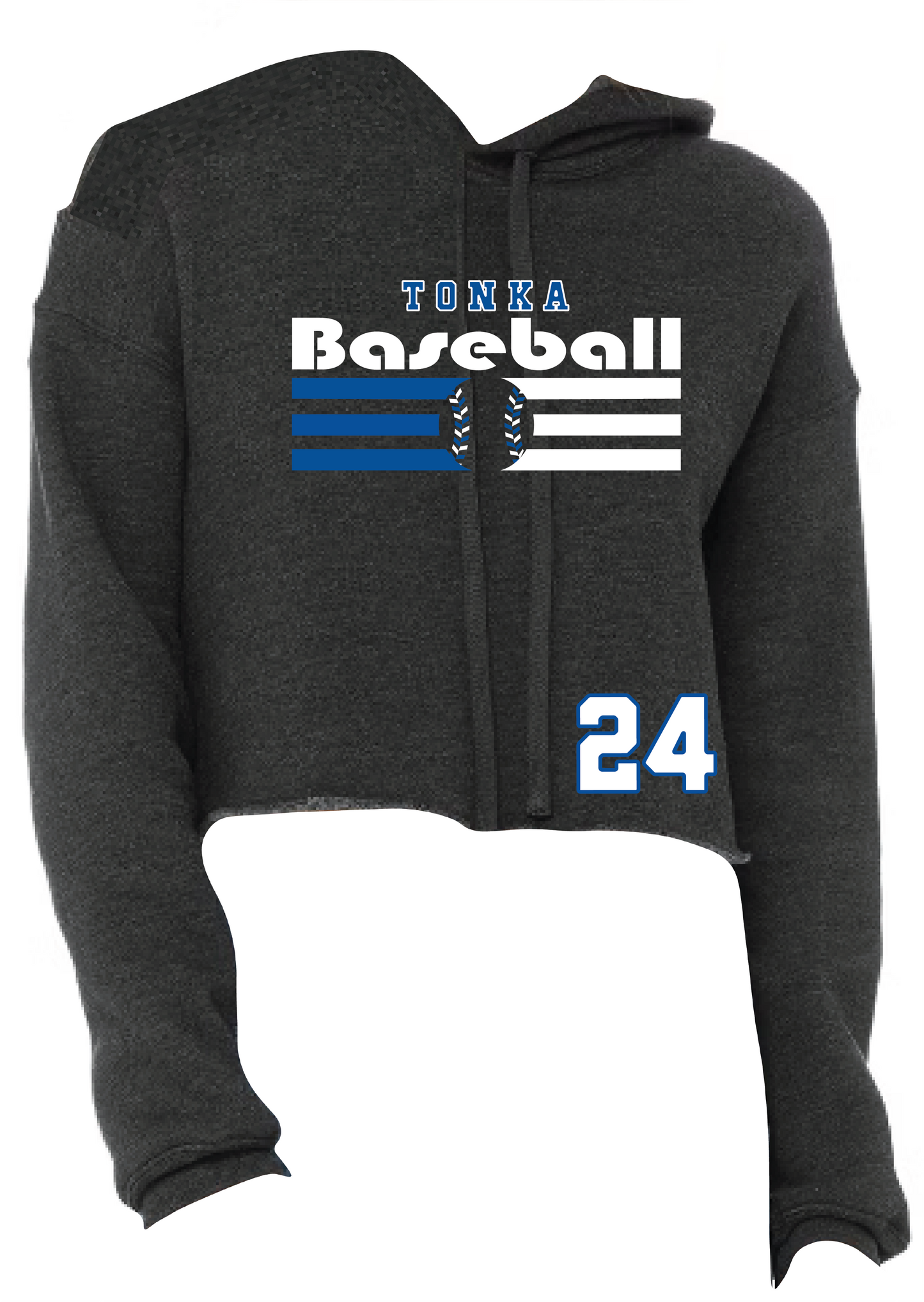 Baseball Women's Cropped Fleece Hoodie