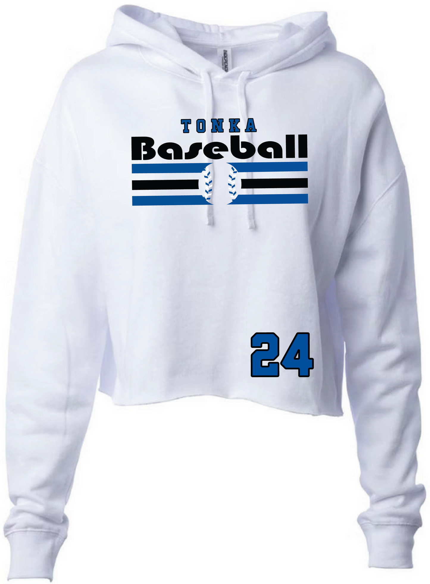 Baseball Women's Cropped Fleece Hoodie