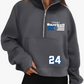 Baseball Women's Cropped Pullover Quarter Zip Sweatshirt