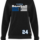 Baseball Women's Heathered Crewneck Sweatshirt