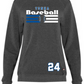 Baseball Women's Heathered Crewneck Sweatshirt