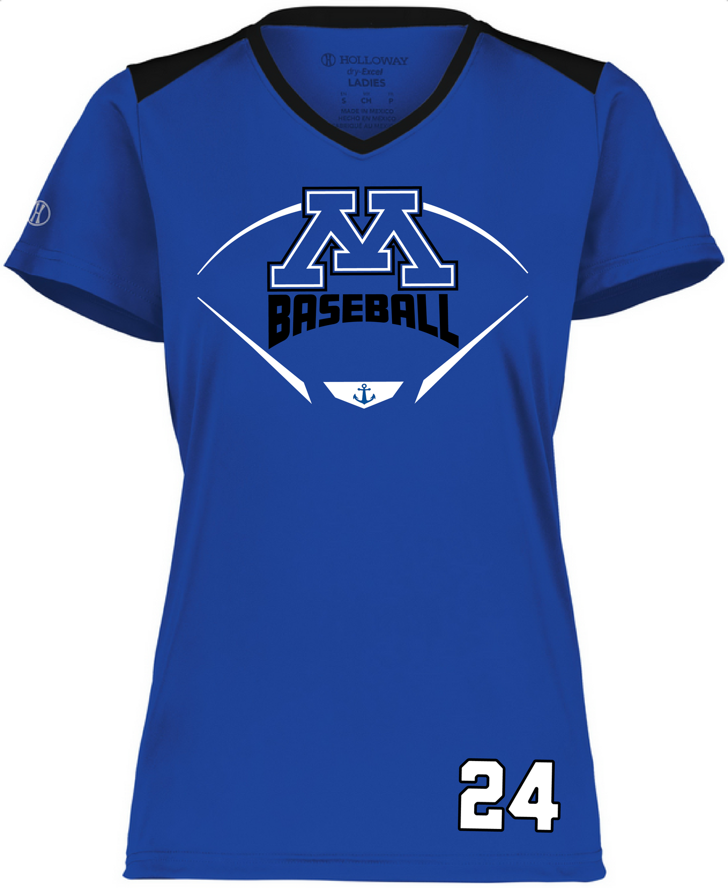 Baseball Women's Color-Block Performance Tee