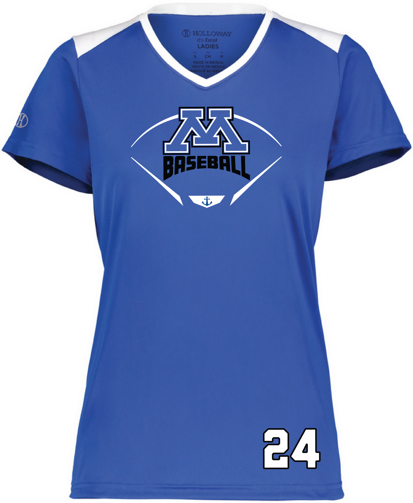 Baseball Women's Color-Block Performance Tee