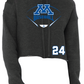 Baseball Women's Cropped Fleece Hoodie