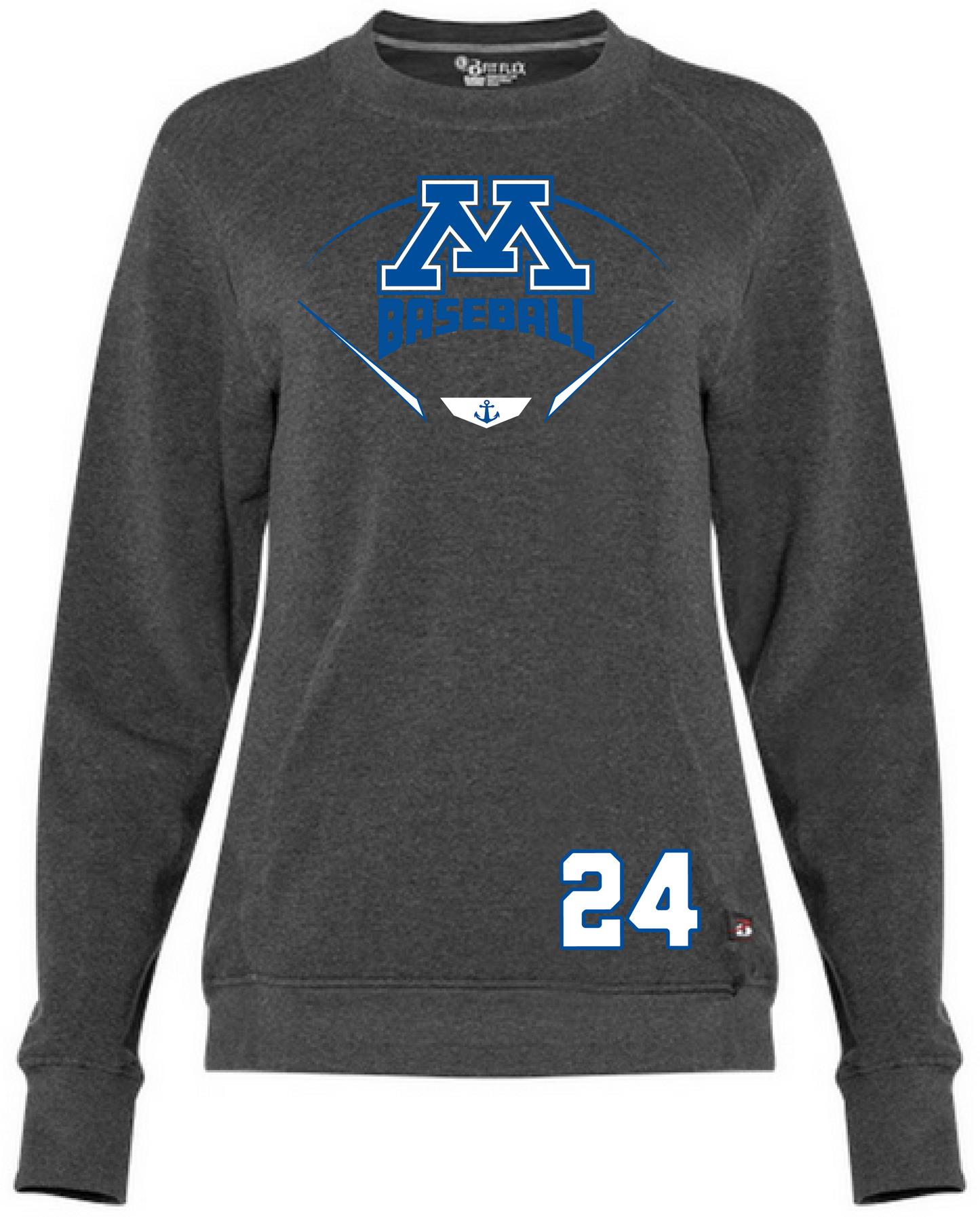 Baseball Women's Heathered Crewneck Sweatshirt